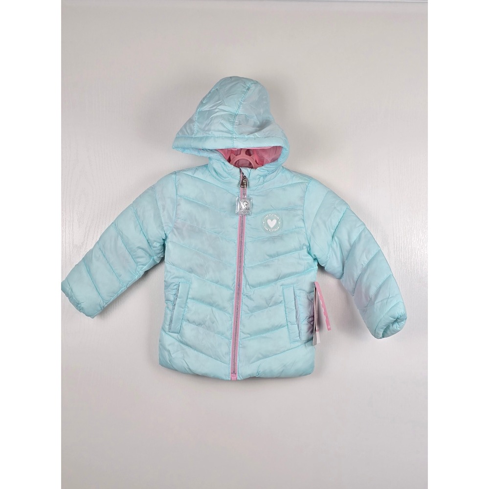 Pink Platinum Girls 2T Puffer Coat NWT Aqua